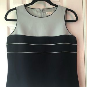 Mint Green and navy zip up tank top